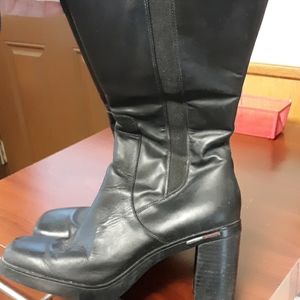 Black Tommy Hilfigger boots